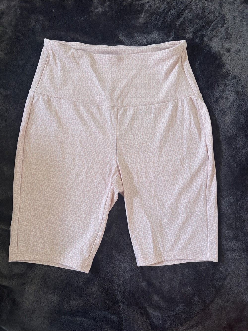 Michael Kors Light Pink Logo-Print Bike Shorts